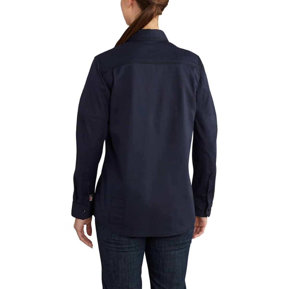 Carhartt Women's FR Rugged Flex Twill Shirt in Navy